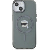 Karl Lagerfeld KLHMP15SHLSKIK iPhone 15 6.1 black/black hardcase IML Metal Karl Head MagSafe - (KF002412-0)