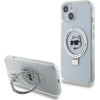 Karl Lagerfeld KLHMP15SHMRSCHH iPhone 15 6.1 white/white hardcase Ring Stand Choupette Head MagSafe - (KF001831-0)