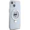 Karl Lagerfeld KLHMP15SHMRSCHH iPhone 15 6.1 white/white hardcase Ring Stand Choupette Head MagSafe - (KF001831-0)