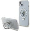 Karl Lagerfeld KLHMP15SHMRSKCH iPhone 15 / 14 / 13 6.1 white/white hardcase Ring Stand Karl&Choupette MagSafe - (KF001809-0)