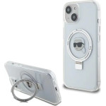 Karl Lagerfeld KLHMP15SHMRSKHH iPhone 15 6.1 white/white hardcase Ring Stand Karl Head MagSafe - (KF001825-0)