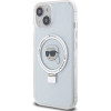 Karl Lagerfeld KLHMP15SHMRSKHH iPhone 15 6.1 white/white hardcase Ring Stand Karl Head MagSafe - (KF001825-0)
