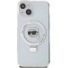 Karl Lagerfeld KLHMP15SHMRSKHH iPhone 15 6.1 white/white hardcase Ring Stand Karl Head MagSafe - (KF001825-0)