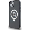 Karl Lagerfeld KLHMP15SHMRSKHK iPhone 15 6.1 black/black hardcase Ring Stand Karl Head MagSafe - (KF001822-0)