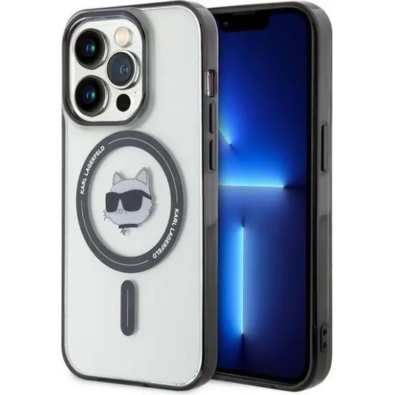 Karl Lagerfeld KLHMP15XHCHNOTK iPhone 15 Pro Max 6.7 transparent hardcase IML Choupette`s Head MagSafe - (KF001768-0)