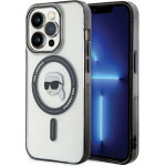 Karl Lagerfeld KLHMP15XHKHNOTK iPhone 15 Pro Max 6.7 transparent hardcase IML Karl`s Head MagSafe - (KF001765-0)
