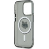 Karl Lagerfeld KLHMP15XHLSCHK iPhone 15 Pro Max 6.7 black/black hardcase IML Metal Choupette Head MagSafe - (KF002417-0)