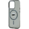 Karl Lagerfeld KLHMP15XHLSKIK iPhone 15 Pro Max 6.7 black/black hardcase IML Metal Karl Head MagSafe - (KF002414-0)