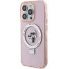 Karl Lagerfeld KLHMP15XHMRSKCP iPhone 15 Pro Max 6.7 pink/pink hardcase Ring Stand Karl&Choupette MagSafe - (KF001808-0)