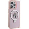 Karl Lagerfeld KLHMP15XHMRSKCP iPhone 15 Pro Max 6.7 pink/pink hardcase Ring Stand Karl&Choupette MagSafe - (KF001808-0)