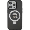 Karl Lagerfeld KLHMP15XHMRSKHK iPhone 15 Pro Max 6.7 black/black hardcase Ring Stand Karl Head MagSafe - (KF001824-0)