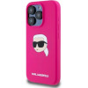 Karl Lagerfeld KLHMP15XSKHPPLF iPhone 15 Pro Max 6.7 fuchsia/fuschia hardcase Silicone Karl Head Print MagSafe - (KF002439-0)