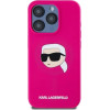 Karl Lagerfeld KLHMP15XSKHPPLF iPhone 15 Pro Max 6.7 fuchsia/fuschia hardcase Silicone Karl Head Print MagSafe - (KF002439-0)