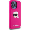 Karl Lagerfeld KLHMP15XSKHPPLF iPhone 15 Pro Max 6.7 fuchsia/fuschia hardcase Silicone Karl Head Print MagSafe - (KF002439-0)