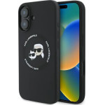 Karl Lagerfeld KLHMP16SSKCHTCK iPhone 16 6.1 black/black hardcase Silicone Karl&Choupette Heads MagSafe - (KF002451-0)