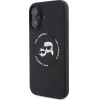 Karl Lagerfeld KLHMP16SSKCHTCK iPhone 16 6.1 black/black hardcase Silicone Karl&Choupette Heads MagSafe - (KF002451-0)