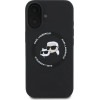 Karl Lagerfeld KLHMP16SSKCHTCK iPhone 16 6.1 black/black hardcase Silicone Karl&Choupette Heads MagSafe - (KF002451-0)
