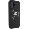 Karl Lagerfeld KLHMP16SSKCHTCK iPhone 16 6.1 black/black hardcase Silicone Karl&Choupette Heads MagSafe - (KF002451-0)