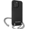Karl Lagerfeld Leather Textured and Chain Case for iPhone 13 Pro Max 6.7 - Black - (KF001038-0)