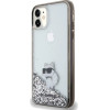 Karl Lagerfeld Liquid Glitter Choupette case for iPhone 11 / Xr - transparent - (KF001897-0)