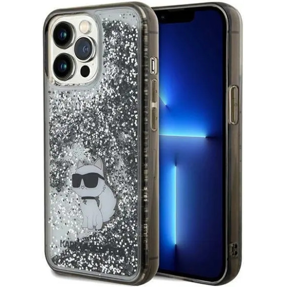 Karl Lagerfeld Liquid Glitter Choupette case for iPhone 13 Pro / 13 - transparent - (KF001898-0)
