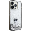 Karl Lagerfeld Liquid Glitter Choupette case for iPhone 14 Pro Max - transparent - (KF001901-0)