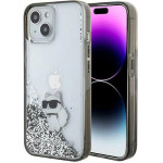 Karl Lagerfeld Liquid Glitter Choupette case for iPhone 15 - transparent - (KF001775-0)