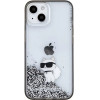 Karl Lagerfeld Liquid Glitter Choupette case for iPhone 15 - transparent - (KF001775-0)