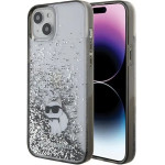 Karl Lagerfeld Liquid Glitter Choupette case for iPhone 15 Plus - transparent - (KF001800-0)