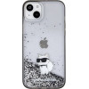 Karl Lagerfeld Liquid Glitter Choupette case for iPhone 15 Plus - transparent - (KF001800-0)