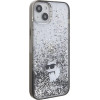 Karl Lagerfeld Liquid Glitter Choupette case for iPhone 15 Plus - transparent - (KF001800-0)