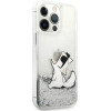 Karl Lagerfeld Liquid Glitter Choupette Fun case for iPhone 13 Pro Max 6.7 - silver - (KF000822-0)