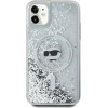 Karl Lagerfeld Liquid Glitter Choupette Head MagSafe Case for iPhone 11 / Xr - Transparent - (KF002106-0)
