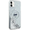 Karl Lagerfeld Liquid Glitter Choupette Head MagSafe Case for iPhone 11 / Xr - Transparent - (KF002106-0)