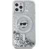 Karl Lagerfeld Liquid Glitter Choupette Head MagSafe Case for iPhone 12 / 12 Pro - Transparent - (KF002107-0)