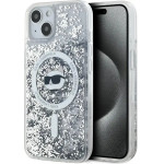 Karl Lagerfeld Liquid Glitter Choupette Head MagSafe case for iPhone 14 / 15 / 13 - transparent - (KF002111-0)