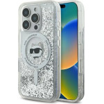 Karl Lagerfeld Liquid Glitter Choupette Head Magsafe Case for iPhone 16 Pro Max - Clear - (KF002349-0)