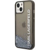 Karl Lagerfeld Liquid Glitter Elong case for iPhone 14 Plus - black - (KF001218-0)
