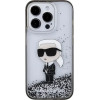 Karl Lagerfeld Liquid Glitter Ikonik case for iPhone 15 Pro - transparent - (KF001773-0)