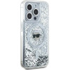 Karl Lagerfeld Liquid Glitter Karl Head MagSafe case for iPhone 15 Pro - transparent - (KF002104-0)