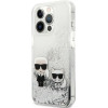 Karl Lagerfeld Liquid Glitter Karl&Choupette case for iPhone 13 Pro Max 6.7 - silver - (KF000738-0)