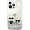 Karl Lagerfeld Liquid Glitter Karl&Choupette case for iPhone 13 Pro Max 6.7 - silver - (KF000738-0)