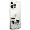 Karl Lagerfeld Liquid Glitter Karl&Choupette case for iPhone 13 Pro Max 6.7 - silver - (KF000738-0)