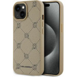 Karl Lagerfeld Magsafe Karl Head iPhone 15 Case - Beige - (KF002195-0)