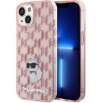 Karl Lagerfeld Monogram Choupette case for iPhone 15 - pink - (KF001752-0)