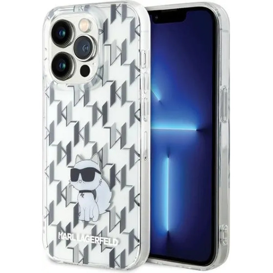 Karl Lagerfeld Monogram Choupette case for iPhone 15 Pro - transparent - (KF001750-0)