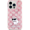 Karl Lagerfeld Monogram Choupette case for iPhone 15 Pro Max - pink - (KF001754-0)