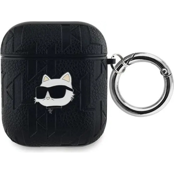 Karl Lagerfeld Monogram Choupette Head case for AirPods 1 / 2 - black - (KF002141-0)