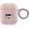 Karl Lagerfeld Monogram Choupette Head case for AirPods 1 / 2 - pink - (KF002150-0)