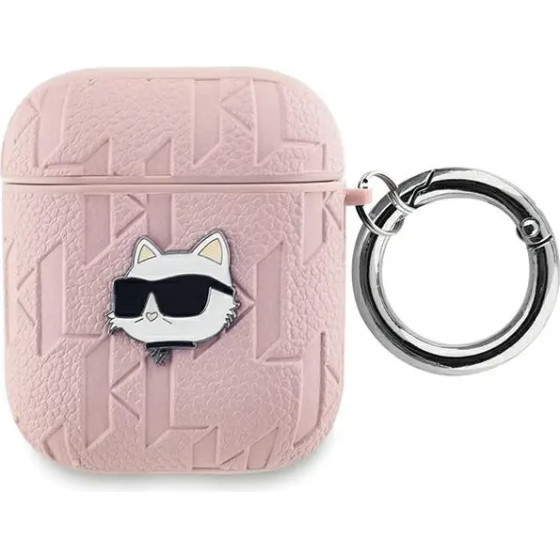 Karl Lagerfeld Monogram Choupette Head case for AirPods 1 / 2 - pink - (KF002150-0)